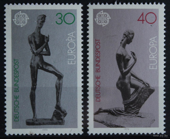 Германия, ФРГ 1974 г. Mi.804-805 MNH** полная серия ЕВРОПА