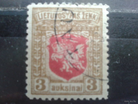 Литва, 1919, Стандарт, гербы, IV Берлинский выпуск, 3А