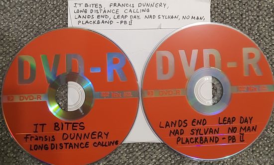 DVD MP3 дискография - IT BITES, Francis DUNNERY, LONG DISTANCE CALLING, LANDS END, LEAP DAY, Nad SYLVAN, NO MAN, PLACKBAND - PB II - 2 DVD