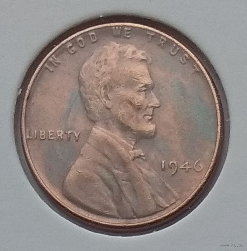 США 1 цент 1946 г. В холдере