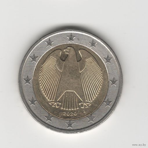 2 евро Германия 2020 J Лот 7428