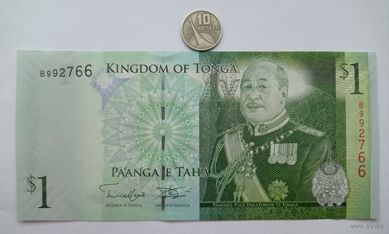 Werty71 Тонга 1 паанга 2009 UNC банкнота