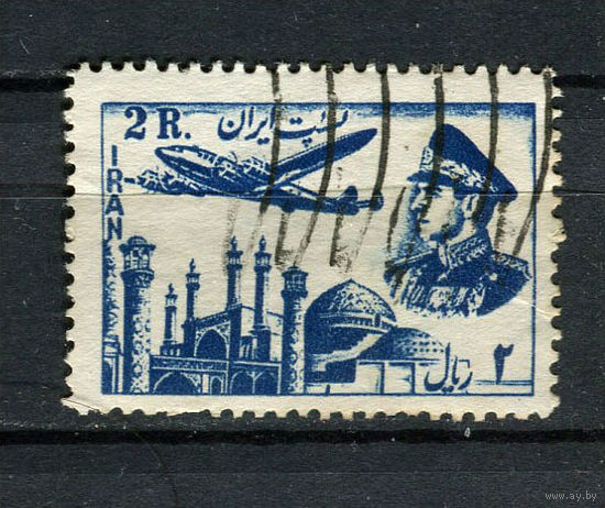 Иран - 1953 - Авиация 2R - [Mi.869] - 1 марка. Гашеная.  (LOT Y47)