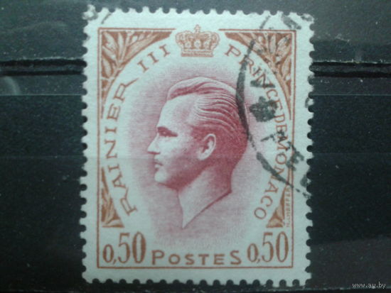 Монако 1969 князь Ренье 3  0,5фр