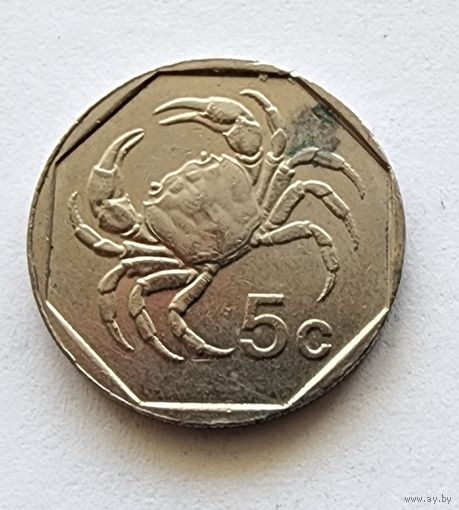 Мальта 5 центов, 1991