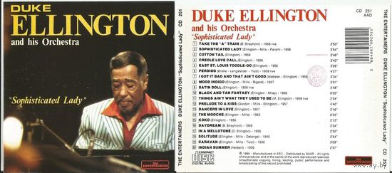 DUKE ELLINGTON & HIS ORCHESTRA Sophisticated Lady (аудио CD Италия)