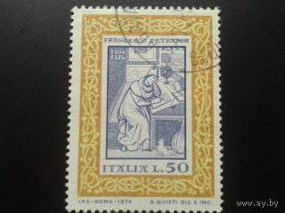 Италия 1974 Петрарка-поэт миниатюра