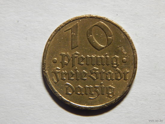 Германия Данциг 10 пфеннигов 1932г