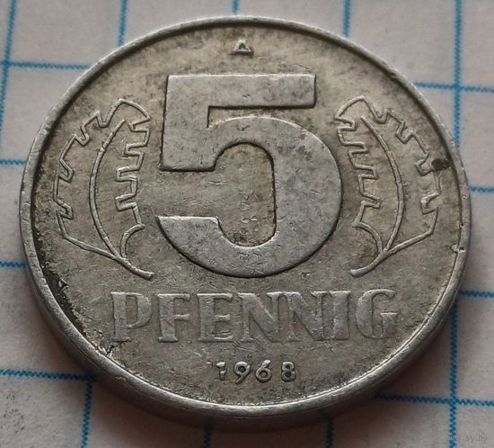 Германия - ГДР 5 пфеннигов, 1968      ( 2-5-3 )