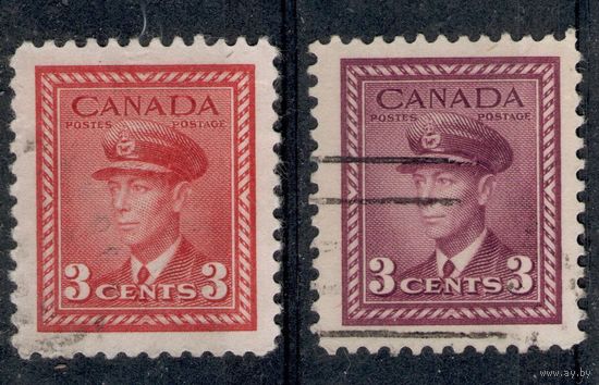 Канада 1942/1943  Главы государств | Известные люди | Королевские семьи. Георг VI. 2 марки