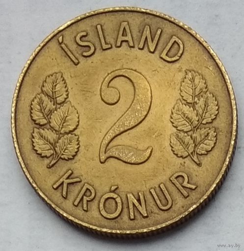 Исландия 2 кроны 1958 г.