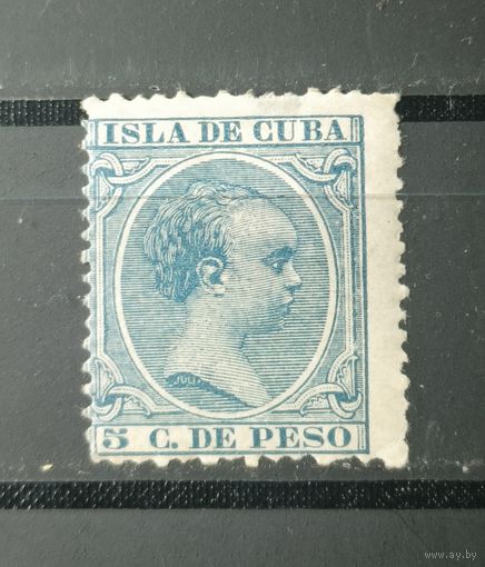 Испанская Куба 1896г. Король Альфонсо 13