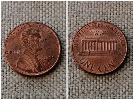 США 1 цент 2000 D/ Lincoln Cent