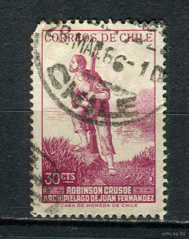 Чили - 1965 - Робинзон Крузо - [Mi. 639] - полная серия - 1 марка. Гашеная.  (Лот 49Dj)