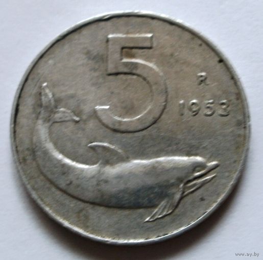 5 лир 1953 Италия