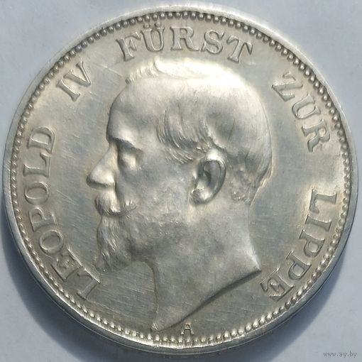 3 марки 1913 Липпе