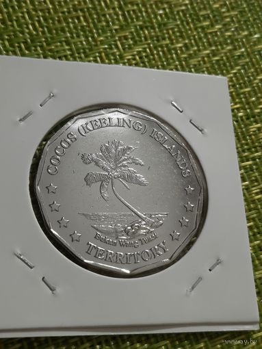 Кокосовые острова ( Киллинг ) 50 центов 2004 г Рыба-бабочка