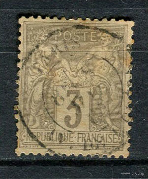Франция - 1879/1880 - Аллегория 3С - [Mi.77] - 1 марка. Гашеная.  (Лот 51Dk)