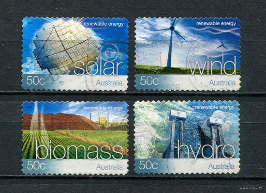 Австралия - 2004 - Возобновляемая Энергия - [Mi. 2302-2305] - полная серия - 4 марки. Гашеные.  (Лот 7DM)
