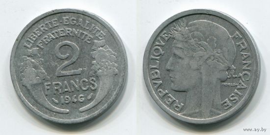 Франция. 2 франка (1946)