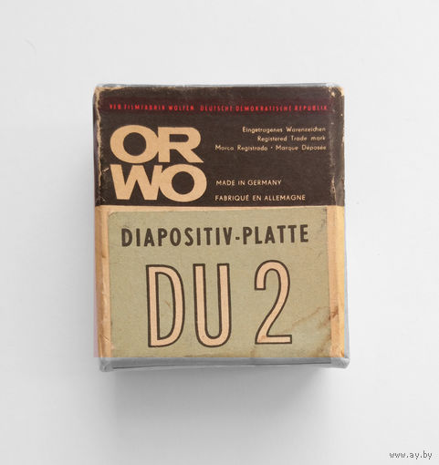ORWO DU2 Diapositiv platte пластины фотопленка