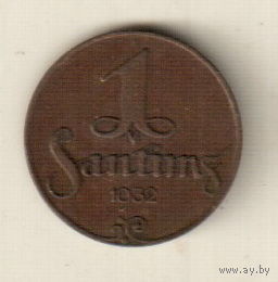 Латвия 1 сантим 1932