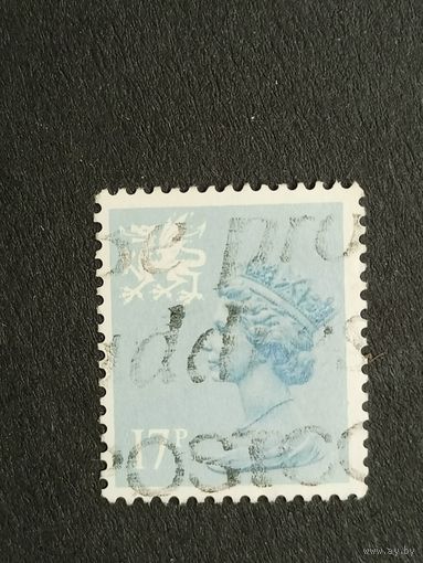 Великобритания 1984. Региональные почтовые марки Уэльс. Королева Елизавета II