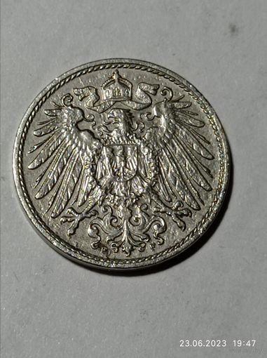Германия 10 пфеннигов 1911 года . F