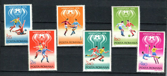 Румыния - 1978 - Футбол - [Mi. 3506-3511] - полная серия - 6 марок. MNH.  (Лот 184AV)