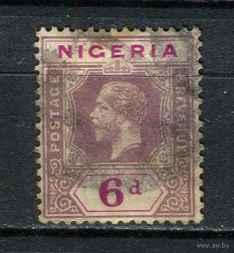 Британские колонии - Нигерия - 1914/1927 - Король Георг V 6Р - [Mi.7] - 1 марка. Гашеная.  (Лот 59Dj)