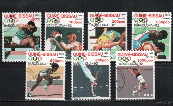 Гвинея-Бисау-1989(Мих.1041-1047) , гаш. , Спорт, ОИ-1992 (полная серия)