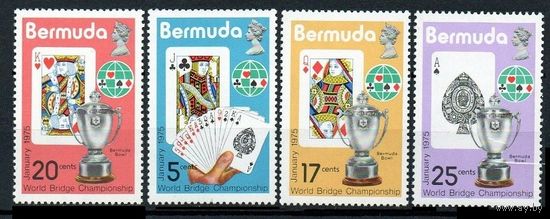 1975 Бермудские острова 301-304 Чемпионат мира по бриджу 4,00 евро