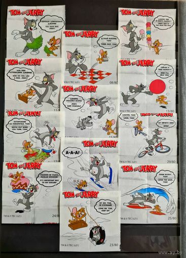 Tom and Jerry (пр-во "Progum Gida", Turkey), с редкими номерами!