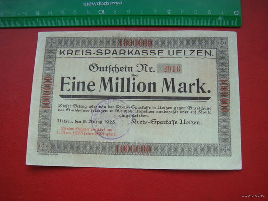 1 миллион 1000000 марок  1923