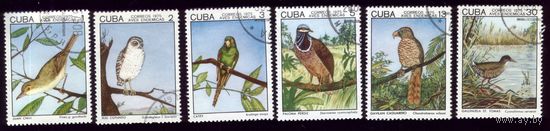 6 марок 1975 год Куба Птицы 2057-2062