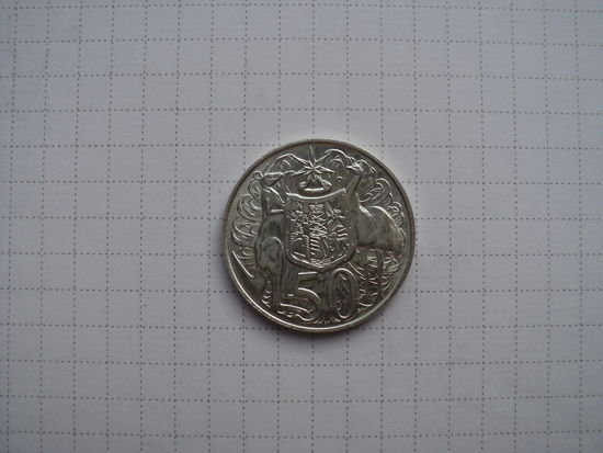 Австралия 50 центов 1966, серебро
