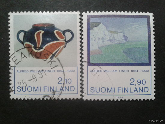 Финляндия 1991 керамика и живопись полная серия