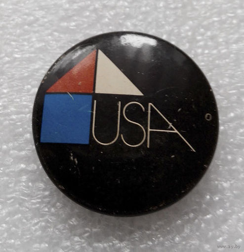 Архитектура США. Значок с Выставки 1978 г. #0352 U-P05
