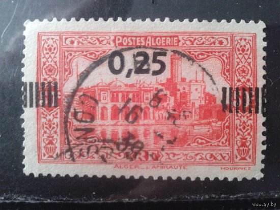 Алжир колония Франции 1938 Стандарт, Надпечатка 0,25