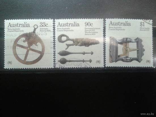 Австралия 1985 200 лет колонизации Австралии Михель-4,0 евро гаш Археология