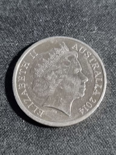 Австралия 10 центов 2014