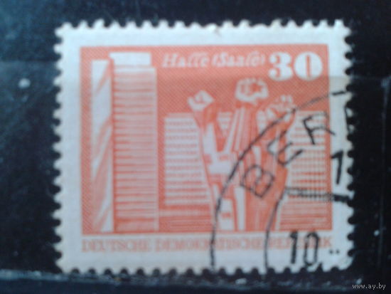 ГДР 1981 Стандарт, памятник Тельману Малый формат Михель-1,5 евро гаш