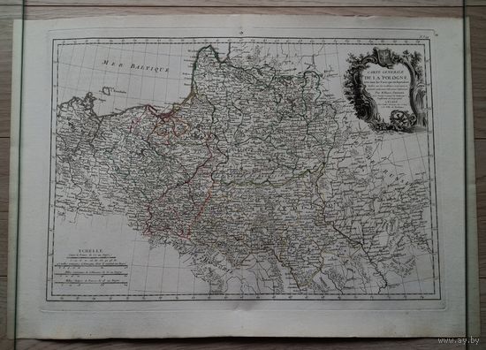 ВКЛ Карта Польша ВКЛ Рицци-Дзанонни 1750