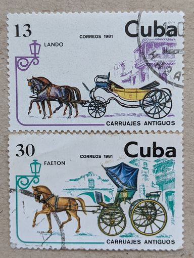 Куба.1981. Конный экипаж