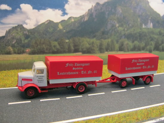 Модель грузового автомобиля MAN (4). Масштаб HO-1:87.