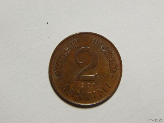 Латвия 2 сантима 1939г
