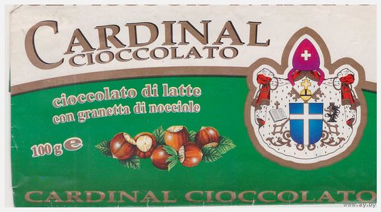 Обертка от шоколада Италия