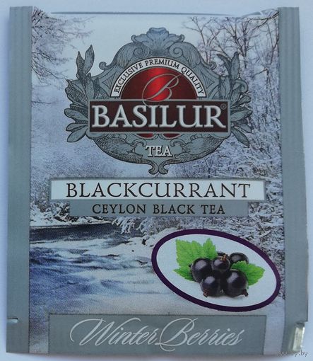 Чай Basilur Blackcurrant (черный с ароматом черной смородины) 1 пакетик