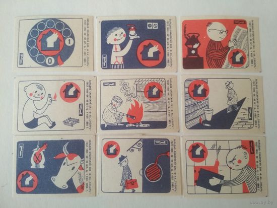 Спичечные этикетки ф.Сибирь. Соблюдайте правила пожарной безопасности. 1965 год