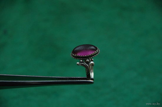 Кольцо мельхиоровое с серебрением   Р. 17